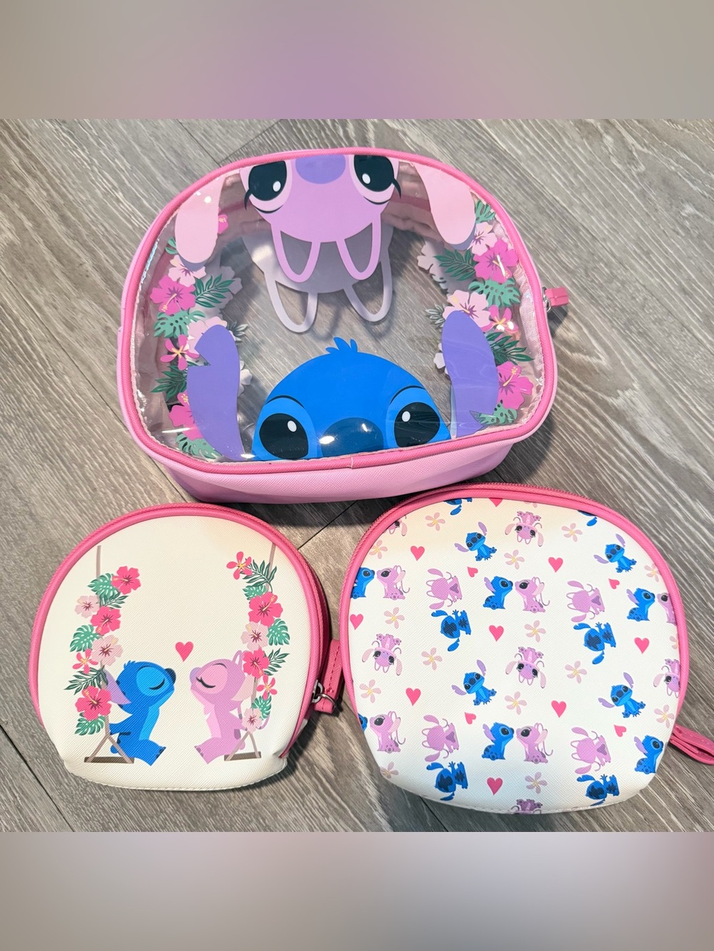Disney Lilo & Stitch: The Series Angel & Stitch Cosmetic Bag Set